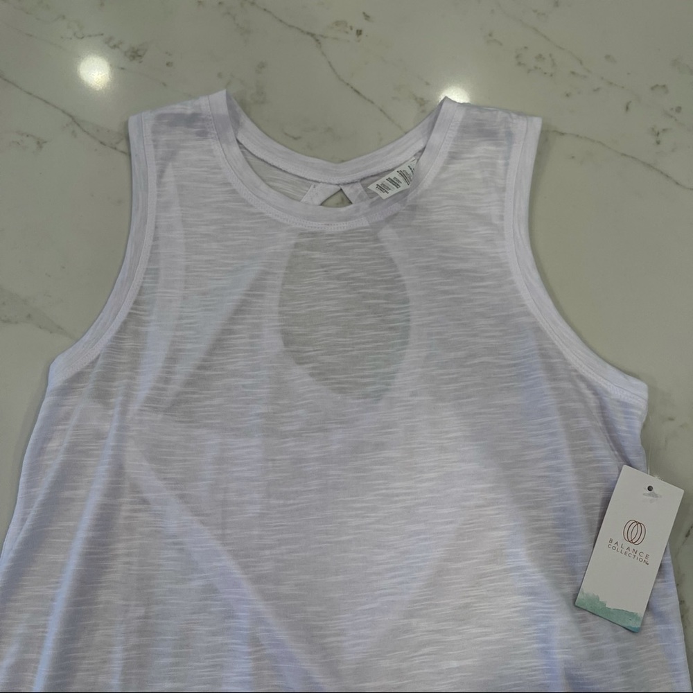 NWT Balance Collection white cut out tank top - Picture 11 of 16